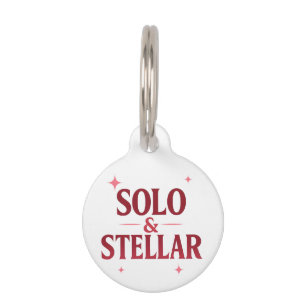 Solo & Stellar modernes Valentinstag-Zitat-Design Haustiermarke