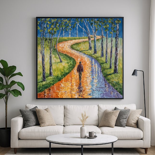 Solo Stroll - Abstrakter Impressionismus Art Style Poster (Von Creator hochgeladen)