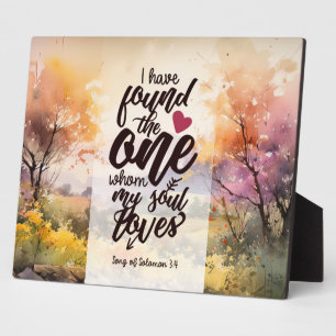 Solomon 3:4 Ich habe die Eine Bibel gefunden Fotoplatte