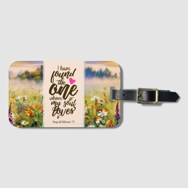 Solomon 3:4 Ich habe die Eine Bibel gefunden Gepäckanhänger (Vorderseite (Horizontal))