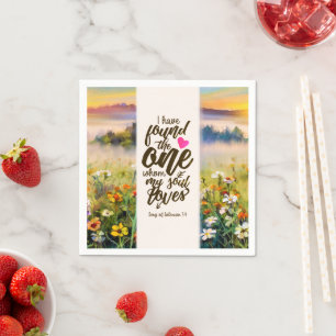 Solomon 3:4 Ich habe die Eine Bibel gefunden Serviette