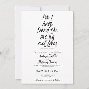 Solomon 3:4 Lied fand das, was mein Soul Lieben in Einladung