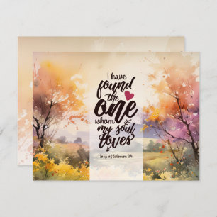 Solomon 3:4 Lied fand ich die One Bible Card