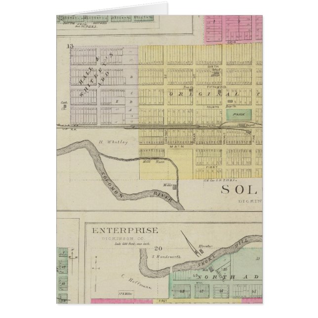 Solomon, Enterprise, Dillon, Detroit, Kansas (Vorne)