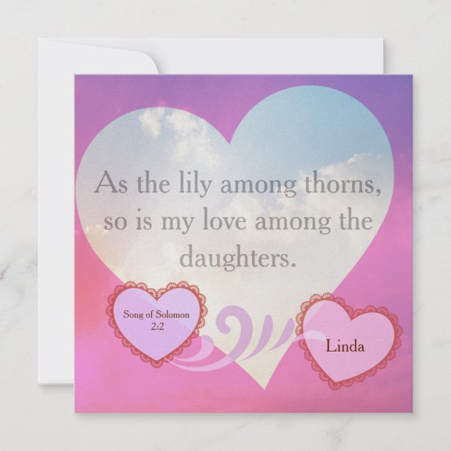 Solomon-Ermutigungskarte Karte (Vorderseite)