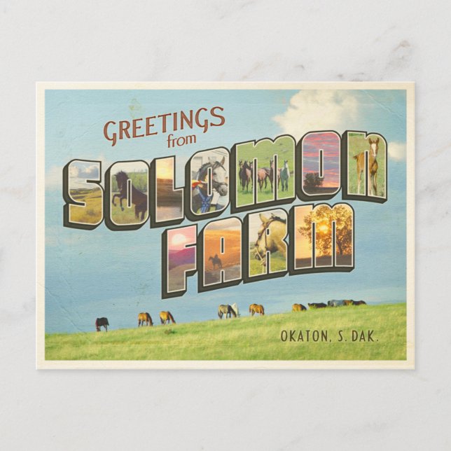 Solomon Farm Postkarte (Vorderseite)