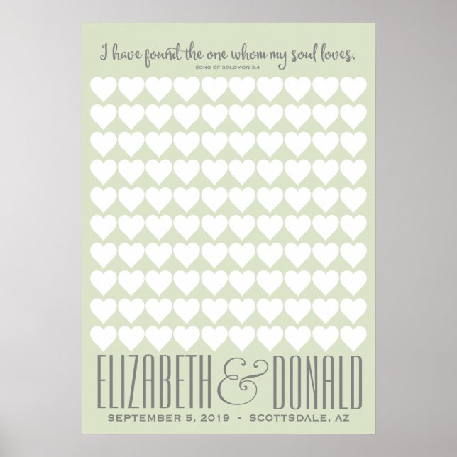 Solomon Hochzeitspender - WÄHLEN SIE IHRE FARBE Poster (Vorne)