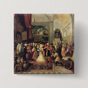 Solomon im Fiskus des Tempels, 1633 Button