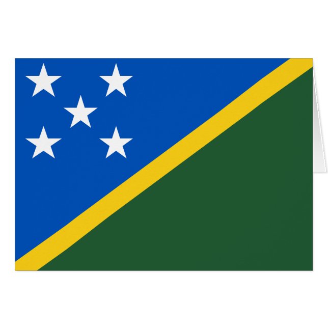 Solomon Islands Flag (Vorderseite (Horizontal))