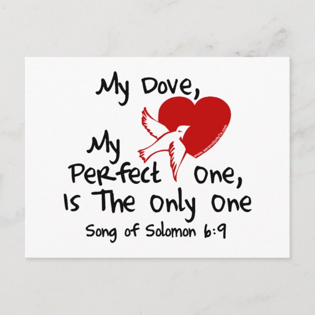 Solomon-Lied 6:9 Postkarte (Vorderseite)