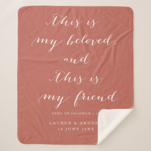 Solomon Scripture Terracotta Wedding Gift Sherpadecke