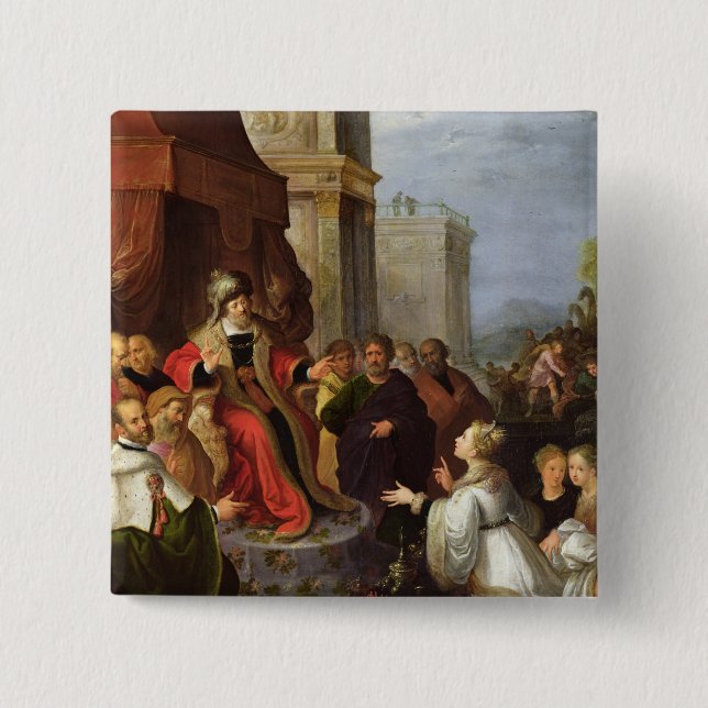 Solomon und die Königin von Sheba Button (Vorderseite)