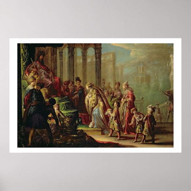 Solomon und die Königin von Sheba oder Esther vor  Poster (Vorne)