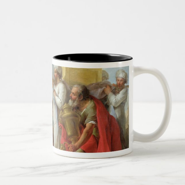 Solomon vor der Arche des Vertrages, 1747 Zweifarbige Tasse (Rechts)