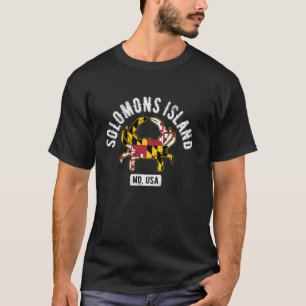 Solomons Island Maryland USA Krabbe Vintage Distre T-Shirt