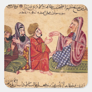 Solon-Unterricht Quadratischer Aufkleber