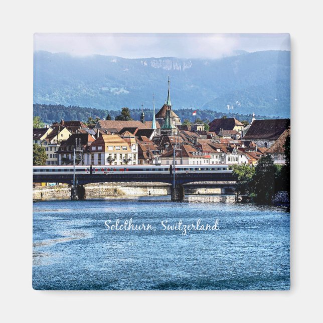 Solothurn, Schweiz landschaftliches Foto Magnet (Vorne)