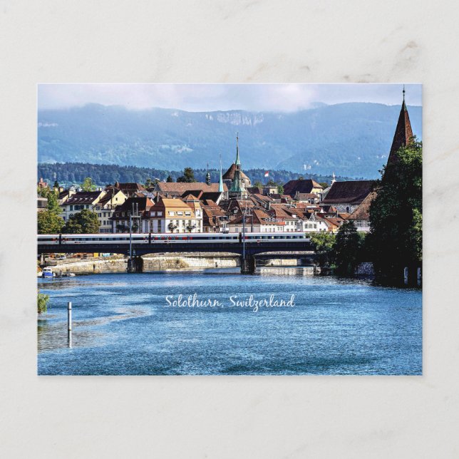 Solothurn, Schweiz landschaftliches Foto Postkarte (Vorderseite)