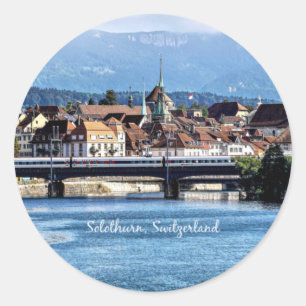 Solothurn, Schweiz landschaftliches Foto Runder Aufkleber