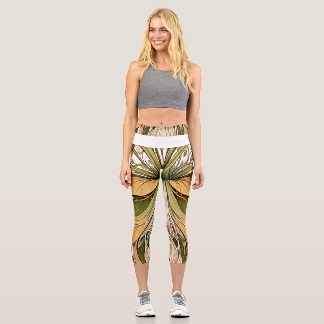 Solstice Bloom Capri Leggings (Vorderseite)