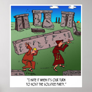 Solstice Cartoon 9494 Poster