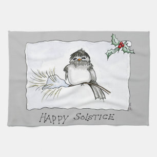 Solstice Chickadee Geschirrtuch