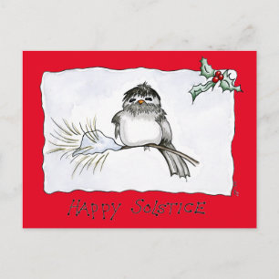 Solstice Chickadee Postkarte