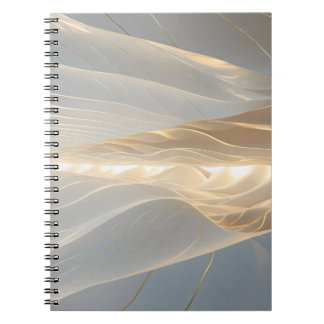 Solstice Echo – Golden Wave Minimalist Journal Not Notizblock