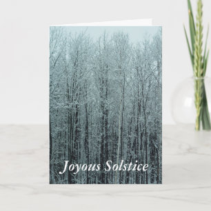 Solstice Forest Greeting Card Feiertagskarte