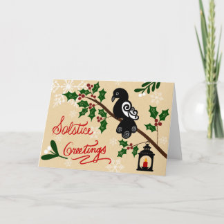 Solstice Greetings Holiday Card Feiertagskarte