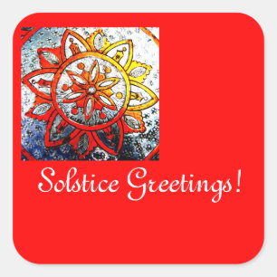 Solstice Greetings Stickers