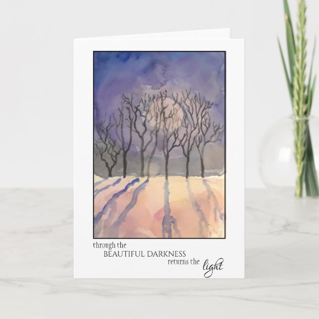 Solstice Holiday Card Karte (Vorderseite)