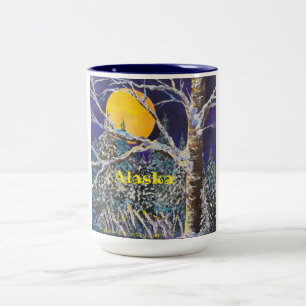 Solstice Moon 15oz ALASKA zweifarbige Kaffee-Tasse Zweifarbige Tasse