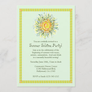 Solstille Party Einladung