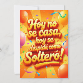 Solteros adelante einladung