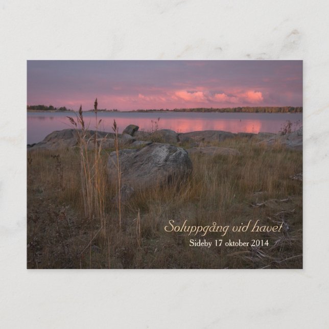 Soluppgång vid hat CC0760 Sideby Siipyy Postkarte (Vorderseite)
