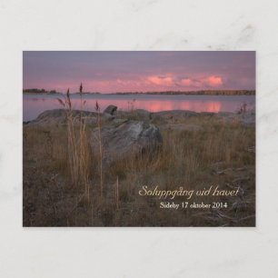 Soluppgång vid havet CC0760 Sideby Siipyy Postkarte