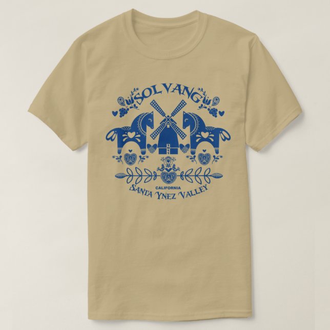Solvang California Dänisches Dorf Santa Ynez T-Shirt (Design vorne)