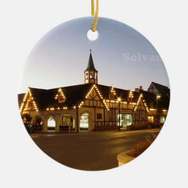 Solvang California Keramik Ornament (Vorne)