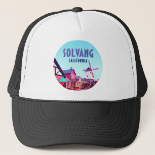 Solvang Danish Downtown Kalifornien Vintag Truckerkappe