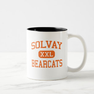Solvay - Bearcats - Highschool - Solvay New York Zweifarbige Tasse