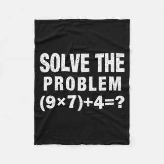 Solve The Problem (9×7)+4=_ Funny Math Teacher  Fleecedecke
