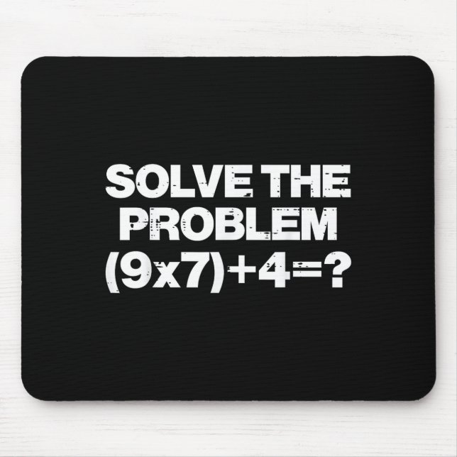 Solve The Problem Math 67 Meme 6 7 Costume Kids Bo Mousepad (Vorne)