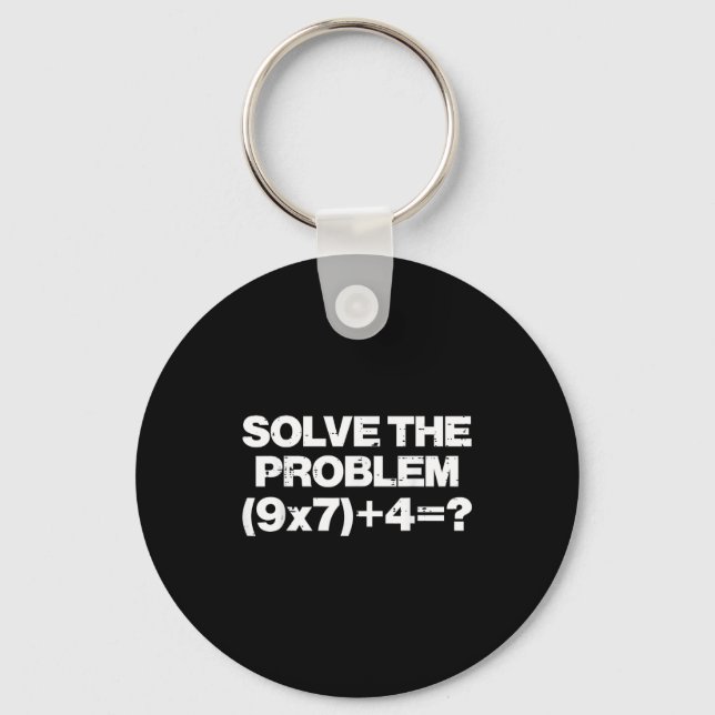 Solve The Problem Math 67 Meme 6 7 Costume Kids Bo Schlüsselanhänger (Vorderseite)