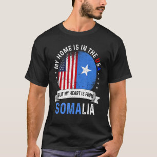 Somali American Patriot Herz ist aus Somalia Flag T-Shirt