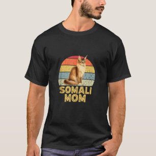 Somali Cat Mama Retro Vintag Funny I Liebe My Soma T-Shirt