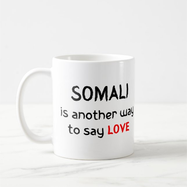Somali-Liebe Kaffee Tasse (Links)