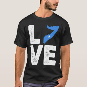 Somali stolz Liebe Somalia Flag Schwarze Geschicht T-Shirt
