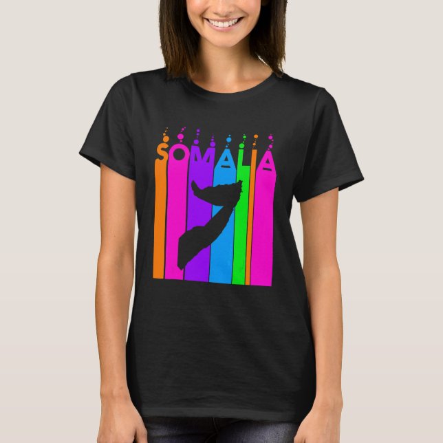 Somalia Farbige Blasen T-Shirt (Vorderseite)