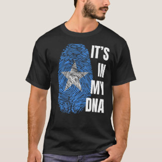 Somalia Flag DNA Fingerprint Schwarze Geschichte M T-Shirt